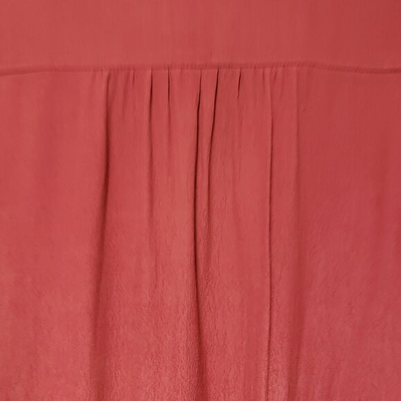 Exhilaration Womens Red Summer Dress Long Sleeve Embroidered Neck Lace Sz S NWOT - Picture 8 of 11